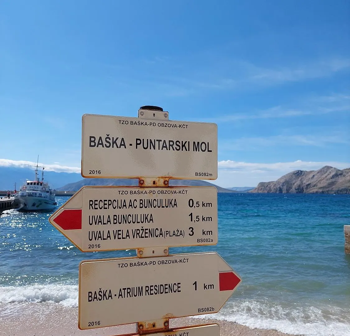 100 Meter Zum Strand Baska  Apartment